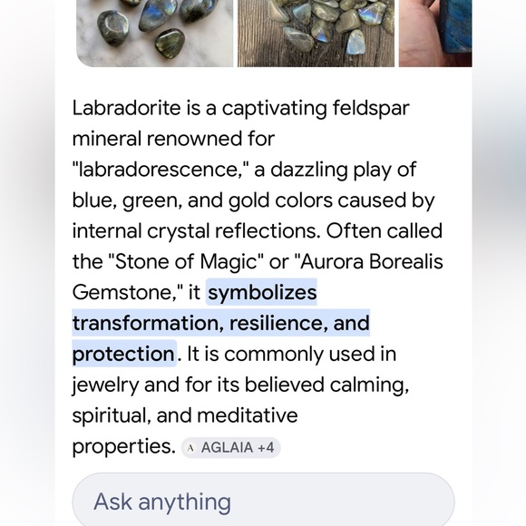 Labradorite earrings - Picture 4 of 5